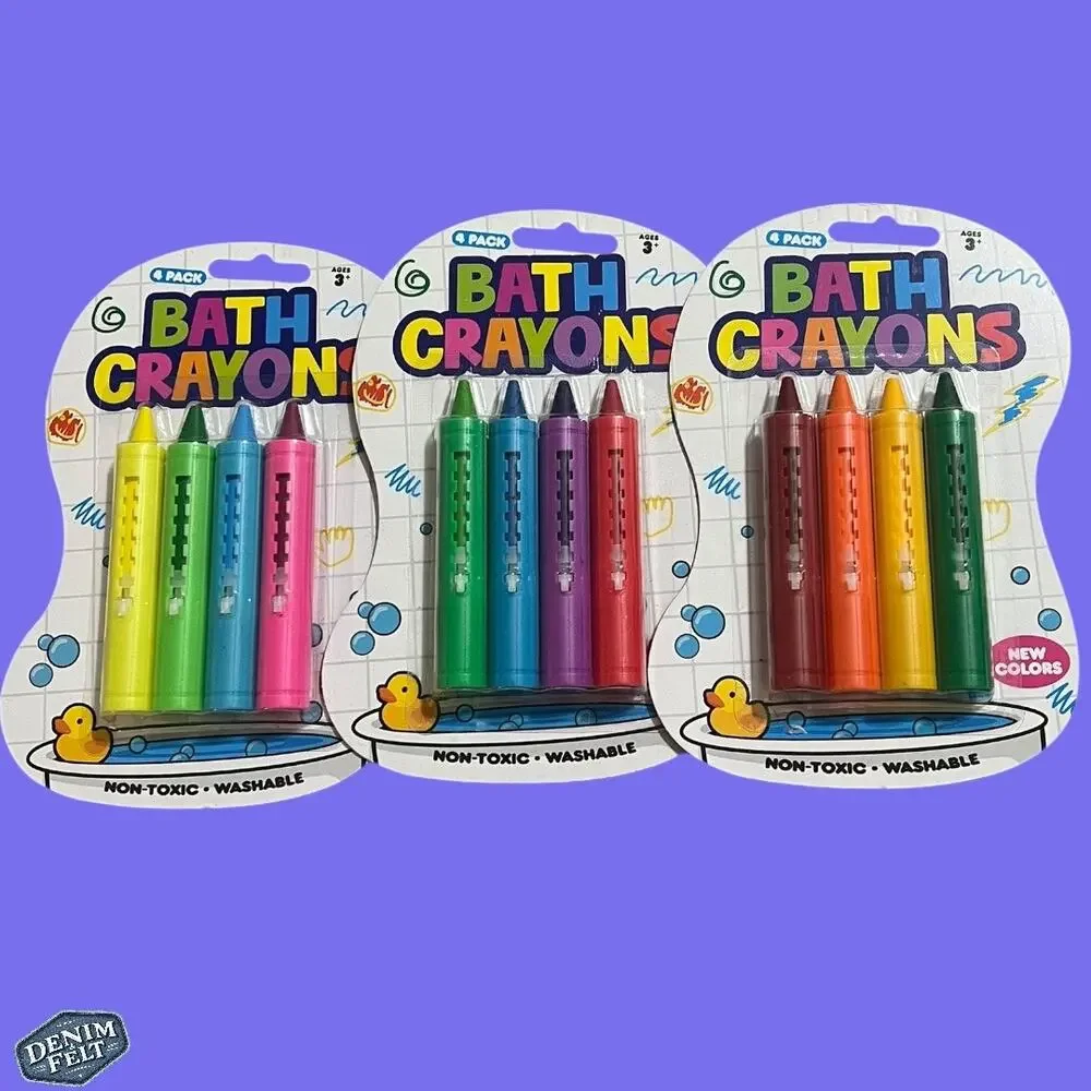 Big Time Kid Bath Tub Crayons Non Toxic Magic Crayons| Set of 3 Packs/12 Crayons